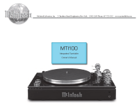 McIntosh MTI100 - Owners manual